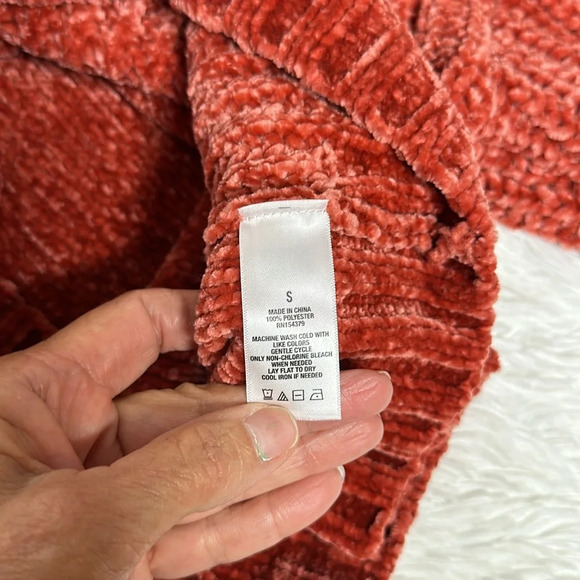 Aeropostale Hoodie Cropped Sweater Rust color - Picture 5 of 7